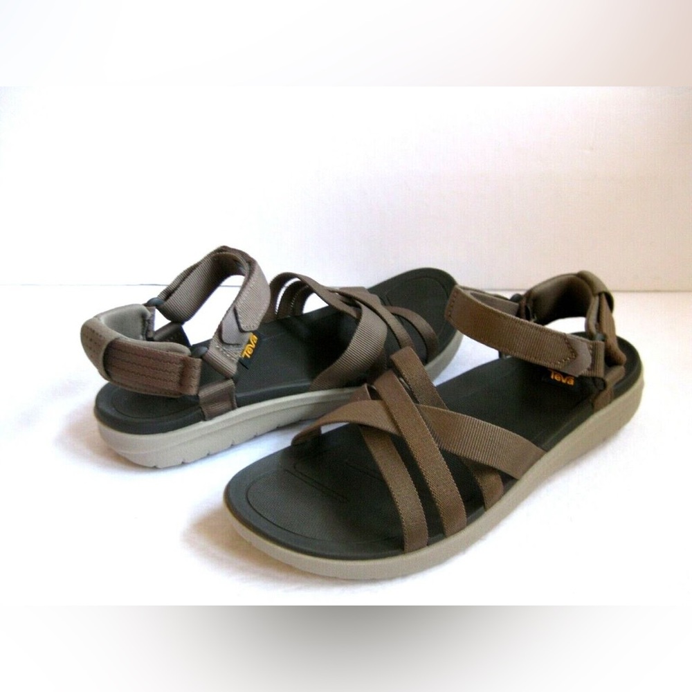 TEVA WOMEN SANDBORN STRAPPY TAN OUTDOOR SUMMER SANDALS